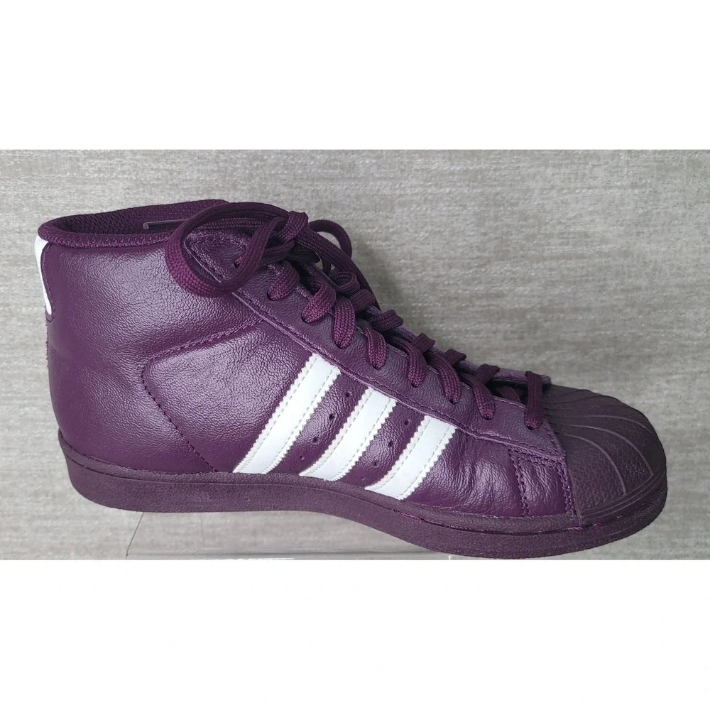 Adidas Pro Model Red Night High Top Sneakers Purple AC7646 Mens 5.5 Womens 7